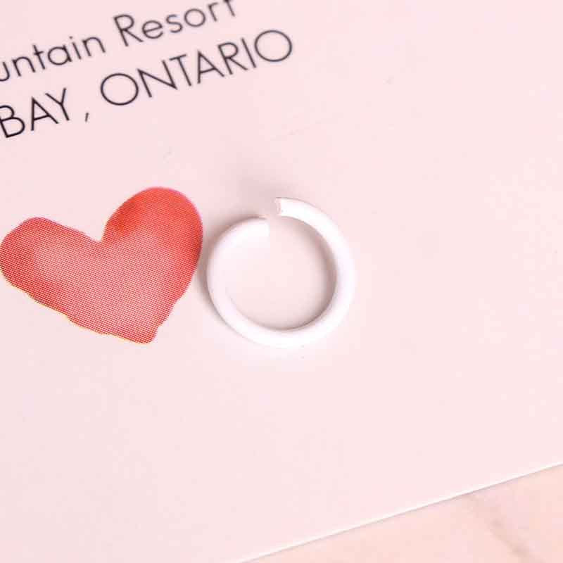 Wholesale 100 Pcs/pack DIY 1.2*10mm Metal Color Paint Single Ring Connection Ring Accessories